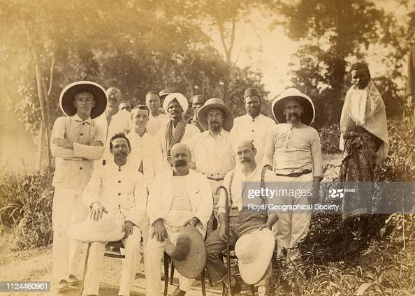 Mine employees, Pahang - Kabang, Kuala Baias Kuantan, Malaysia, 31/01/1894....